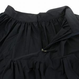 FOXEY NEW YORK フレアスカート ひざ丈 42 ネイビー 28665 /NQ