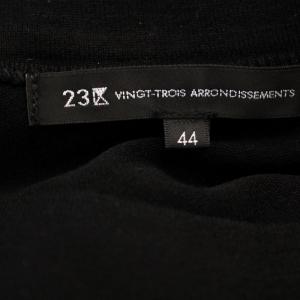 23区 24AW ニットワンピース CA0250 半袖 ワンピース ロング 44 黒 ブラック /G