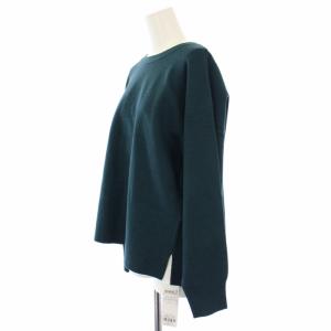 23区 24AW ヴィスコースストレッチ ミラノリブ ニット セーター 長袖 44 グリーン KRWWCW0459