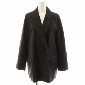 20SS Guabello W JK テーラードジャケット シングル ウール 34 茶 ブラウン 20010560009410