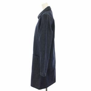 HYKE デニムコート ステンカラーコート アウター 1 インディゴ /YT