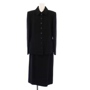 スーツ ステンカラージャケット タイトスカート ひざ丈 11 黒 /KH