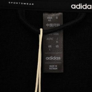 adidas STD1 ニットトレーニングジャケット ジップアップ ハイネック XL 黒 JH1034 /BM