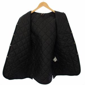 LAVENHAM キルティングジャケット 中綿 フード アウター 38 黒 /TK
