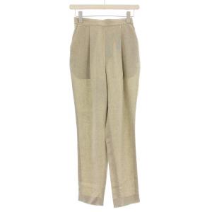 21SS リネンライク テーパードパンツ 300ES631-3020 スラックス 36 ライトベージュ
