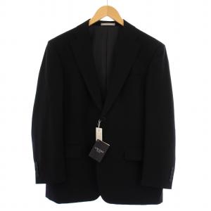 HOMME テーラードジャケット 総裏地 シングル 2B ウール BE4 96-92-165 黒 /BM