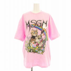 MSGM - MSGM ふりふりフリル×光沢ピンクロゴ スウェットワンピース MSGM - MSGM ふりふりフリル×光沢ピンクロゴ スウェット
