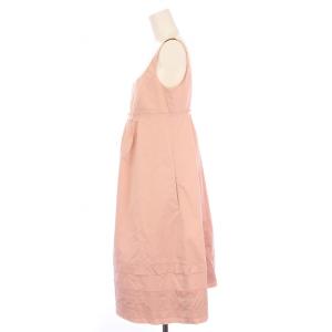 FOXEY NEW YORK フレアワンピース ギャザー ひざ丈 キャミソール 40 ピンク /BB