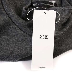 23区 22AW ハイネック スウェット素材 カットソー NW0431 ウール 長袖 38 グレー /G