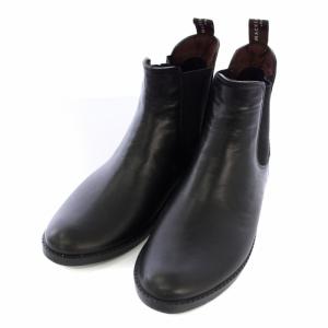 サイドゴアブーツ ショートブーツ レザー 4 22.5cm 黒 /TK