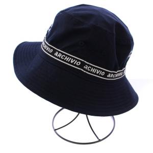 archivio バケットハット 帽子 ロゴ 刺繍 00 ネイビー A450208 /BM