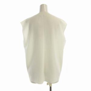 iCB タグ付き 23SS ドライコットンアセテート ノースリーブプルオーバー ニット L 白 ホワイト KRCMSM0408