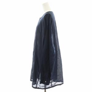 ARTS&SCIENCE Simple kurta2 プルオーバーブラウス シャツ 長袖 コットン 3 紺 ネイビー 092-U675-012