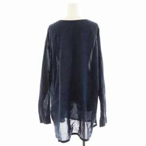 ARTS&SCIENCE Simple kurta2 プルオーバーブラウス シャツ 長袖 コットン 3 紺 ネイビー 092-U675-012