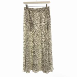 SLOW アンティークフラワープリント スカート フレア マキシ ロング 40 マルチカラー SKSWSM0964