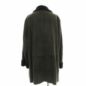 ETRO ムートンコート 122-12461-9696 ラムレザー 13 ブラック