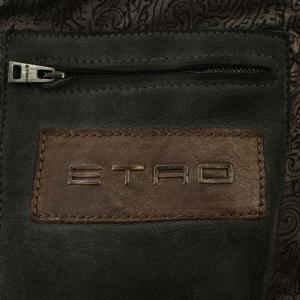 ETRO ムートンコート 122-12461-9696 ラムレザー 13 ブラック