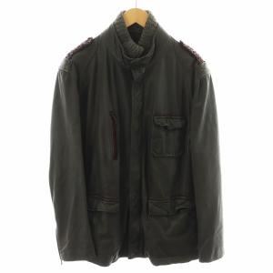 レザージャケット 革ジャン 羊革 ラムレザー 2XL グレー 112-15396-9449 /AN37