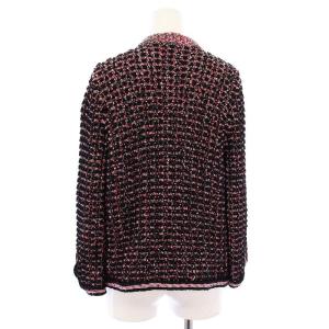 CHANEL ニットカーディガン チェーン ココマーク 40 ブラック P43411K04415