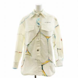 Denim Jacket White Marble Wash デニムジャケット Gジャン ジージャン 34