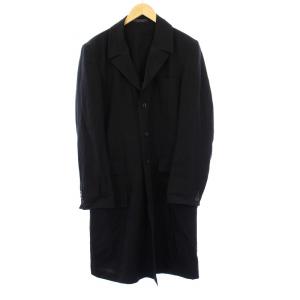 Yohji Yamamoto MEN REGULATION 21SS Dr. JKT Te チェスターコート 1 ブラック