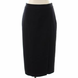 タイトスカート ロング スリット 38 ダークネイビー /DK