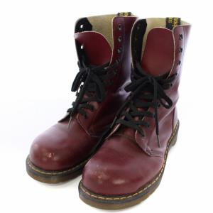 10ホールブーツ レザー 23.5cm ボルドー 1490 /TK