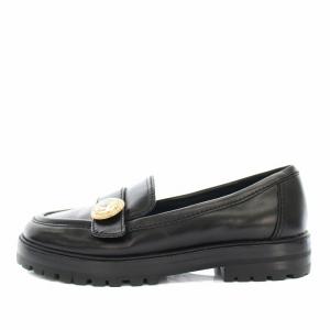 kate spade new york ポッシュローファー POSH LOAFER モカシン レザー ビジュー US5.5B 22.5cm 黒