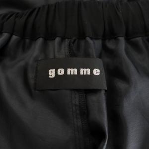 gomme R/T/Wツイル ドローコードスカート フレアスカート ロング丈 M 黒 ブラック GA-S29-442