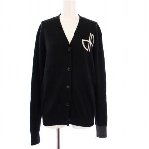 23AW ファインニットカーディガン ウール S ブラック 23A-KN131-8041