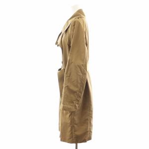 YVES SAINT LAURENT トレンチコート ロング丈 裏地レオパード ヒョウ柄 F40 茶 ブラウン 173312 /AN15