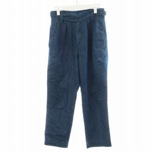 パンツ 刺繍 コットン 34 青 ブルー EW01301WC5001 /AN17