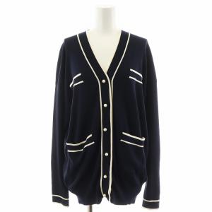 コンパクトレーヨンカーディガン 紺 ネイビー A0326KCD260 /AN16