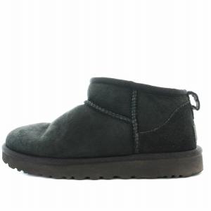 UGG クラシック ウルトラ ミニ N1116109 シープスキン ムートンブーツ 23cm 黒 ブラック /G