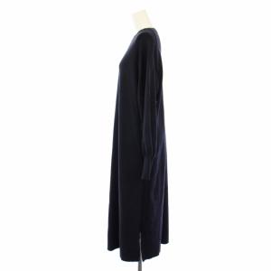 23区 23AW ニットワンピース ロング 長袖 38 紺 210-5.OP.WO.SA.0250 /TK