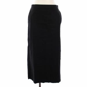 23SS CRISP LINEN DANAE タイトスカート リネン ロング 40 黒 03-3107330-050-040