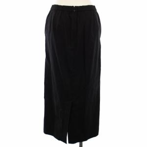 theory luxe 23SS CRISP LINEN DANAE タイトスカート リネン ロング 40 黒 03-3107330-050-040