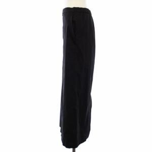 theory luxe 23SS CRISP LINEN DANAE タイトスカート リネン ロング 40 黒 03-3107330-050-040