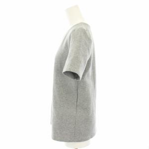 S Max Mara ツボ TUBO クルーネックTシャツ カットソー 半袖 バックロゴ刺繍 S グレー 2429976021