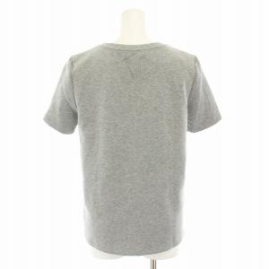 S Max Mara ツボ TUBO クルーネックTシャツ カットソー 半袖 バックロゴ刺繍 S グレー 2429976021