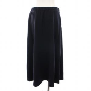 theory luxe 23SS LIVE2 ELMINE フレアスカート ロング 40 紺 /YM