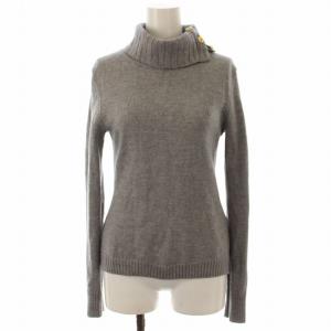 ニット セーター オフタートル 長袖 38 グレー /DK