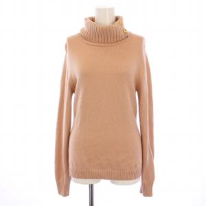 ニット セーター 長袖 タートルネック ウール 38 ピンク 55N31-677-10 /BM