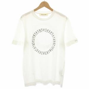 1017 ALYX 9SM Tシャツ クルーネック 半袖 ブレスレットプリント M 白 ホワイト 黒 ブラック