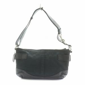 COACH ハンドバッグ シグネチャー レザー キャンバス ブラック F19683 /NQ