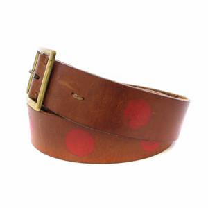 visvim ベルト レザー 32 茶 赤 /TK