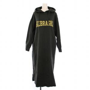 グッドロックスピード GOOD ROCK SPEED ワンピース ロング 長袖 フード プリント F カーキ