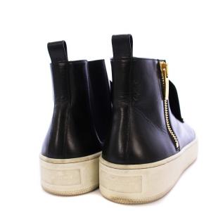 Sergio Rossi SR1 ハイトップスニーカー レザー 40 ブラック /KH