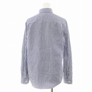 PLAY Comme des Garçons AD2017/5 シャツ ストライプ柄 L ネイビー ホワイト AZ-B007