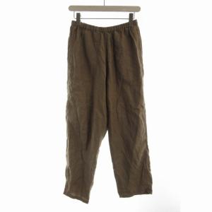 リネンパンツ イージー フルレングス 36 茶 ブラウン 19S-SL-004 /RO